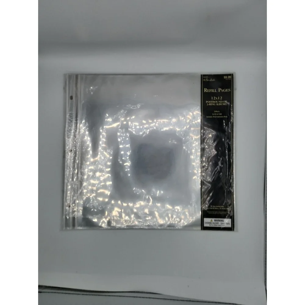 The Paper‎ Studio 12x12 Postbound or 3-Ring Scrapbook Album 20 Refill Pages 2014